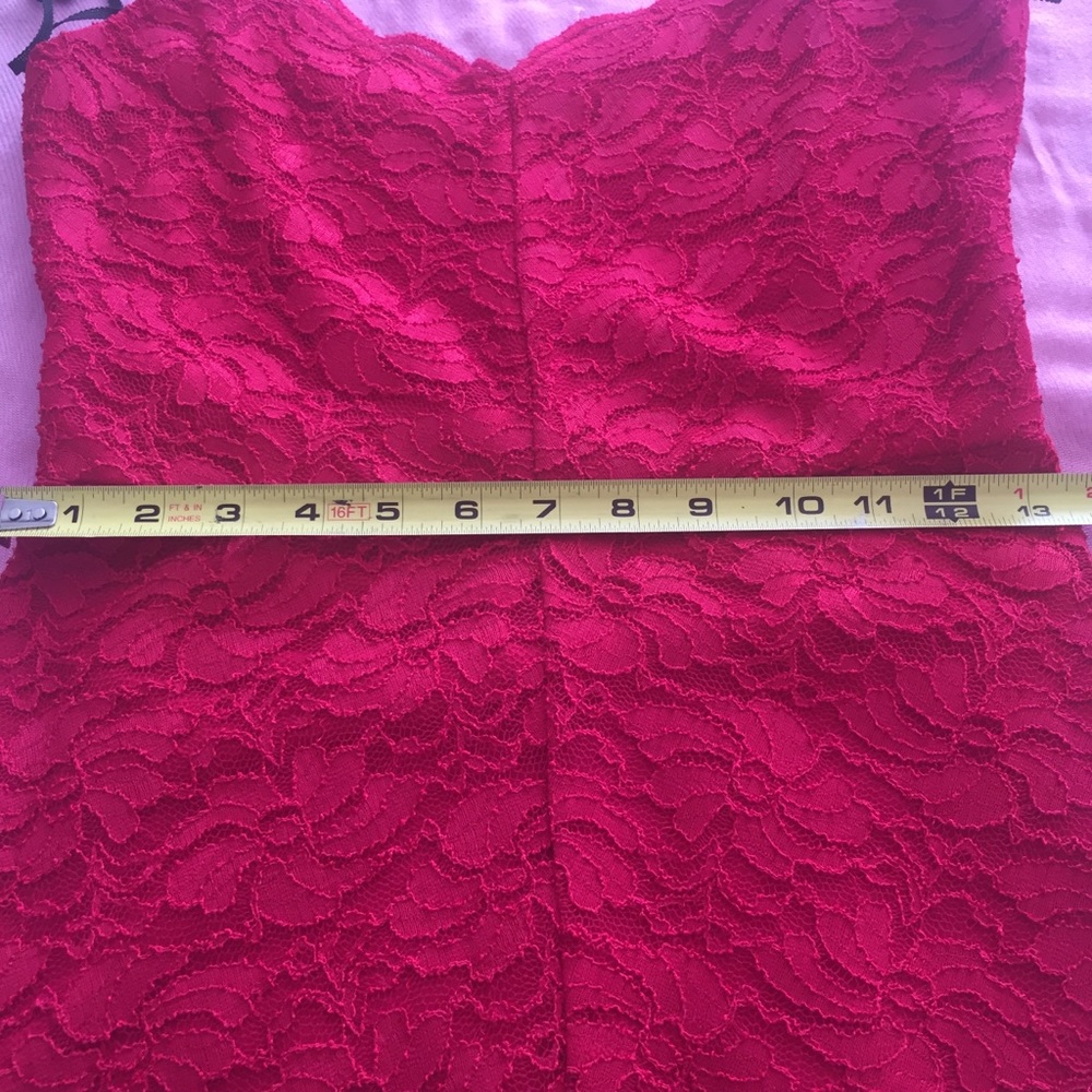 Jump Apparel Red Lace Sexy Dress like new 1/2 Jr. Impress on Valentines Day - Picture 9 of 10